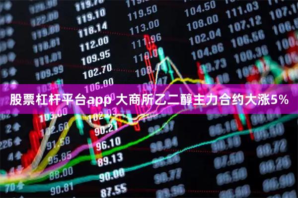 股票杠杆平台app 大商所乙二醇主力合约大涨5%